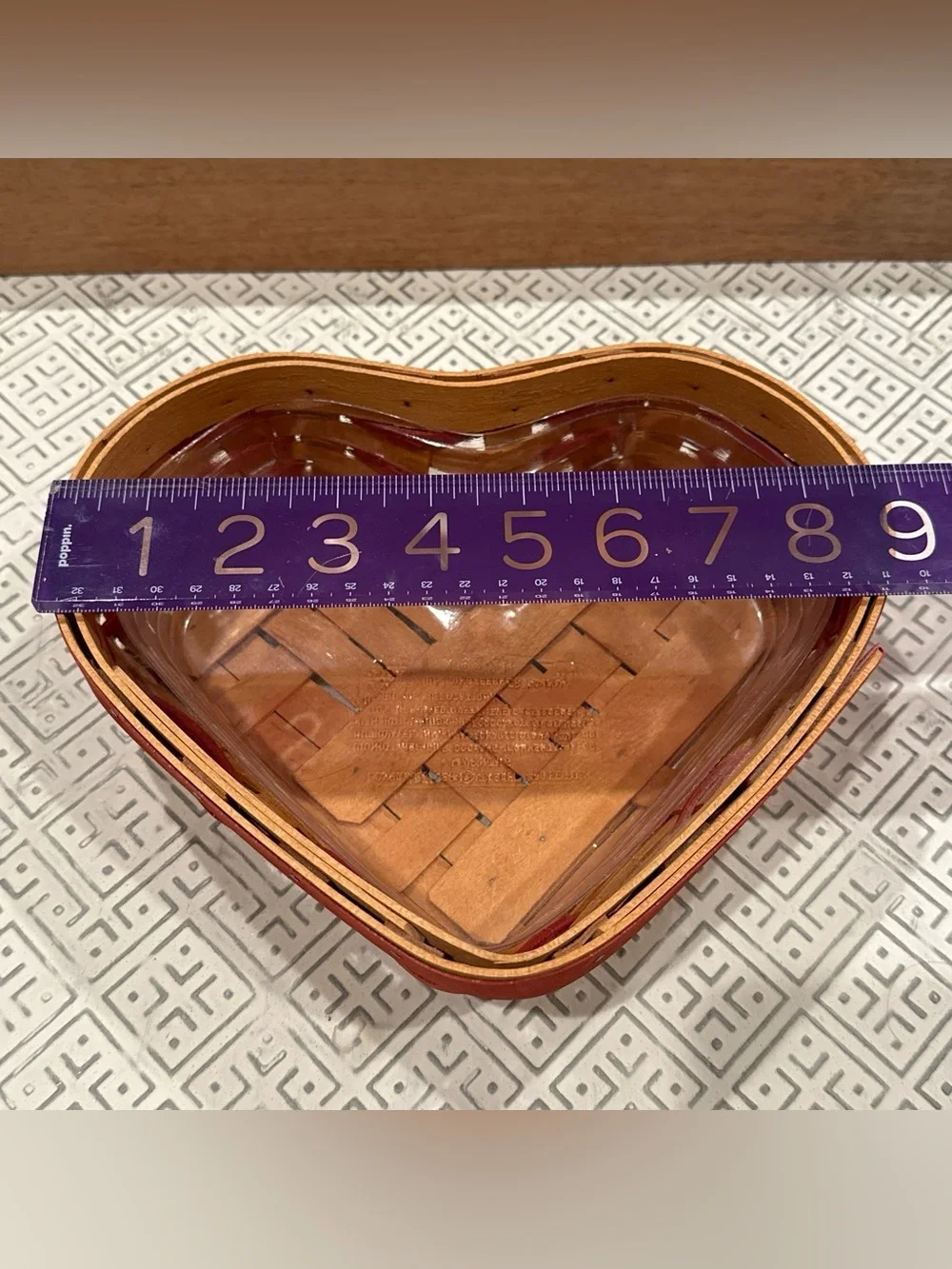 Longaberger Sweet Heart Basket and Protector